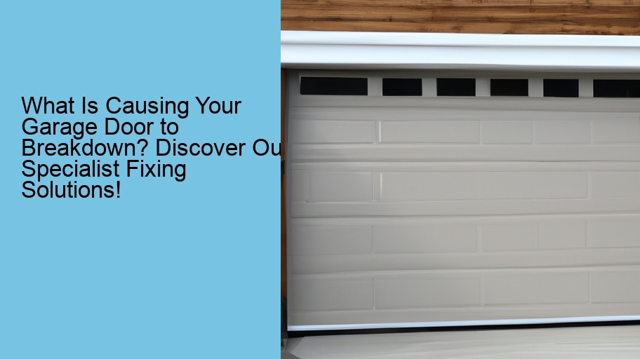 What Is Causing Your Garage Door to Breakdown? Discover Our Specialist Fixing Solutions!