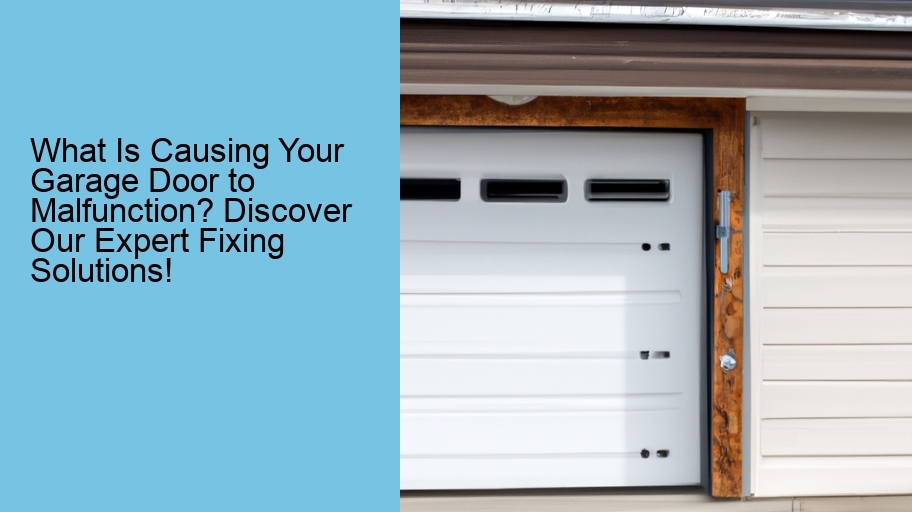 What Is Causing Your Garage Door to Malfunction? Discover Our Expert Fixing Solutions!