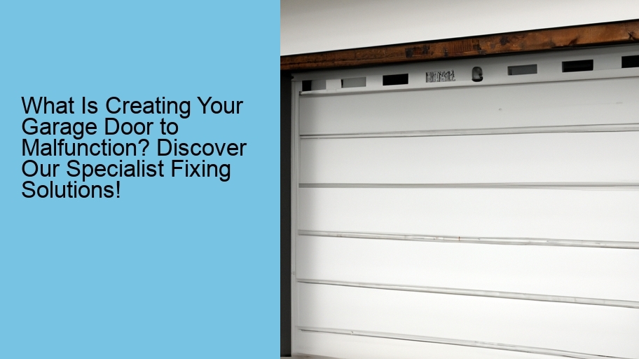What Is Creating Your Garage Door to Malfunction? Discover Our Specialist Fixing Solutions!