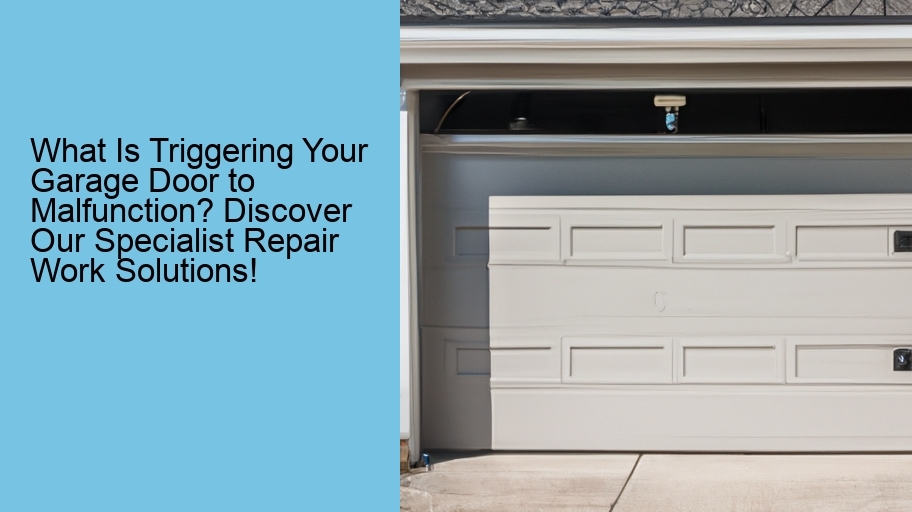 What Is Triggering Your Garage Door to Malfunction? Discover Our Specialist Repair Work Solutions!